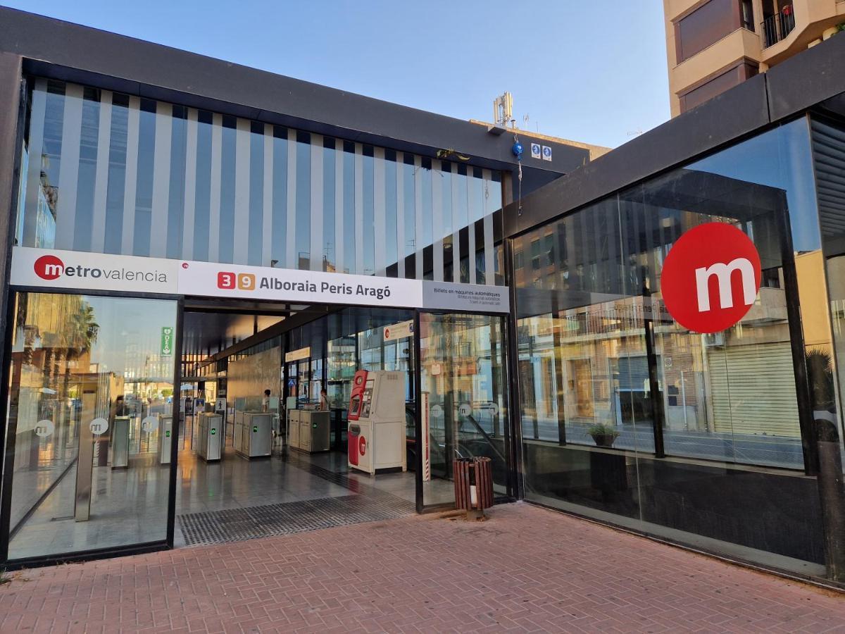 Casa 12 Pax Metro Alboraya Valencia Vila Exterior foto